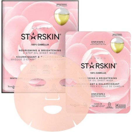 STARSKIN Camellia 2-Step Oil Sheet Mask Nourishing and Brightening