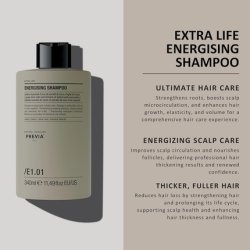 Previa Extra Life Energizing Shampoo 340ml