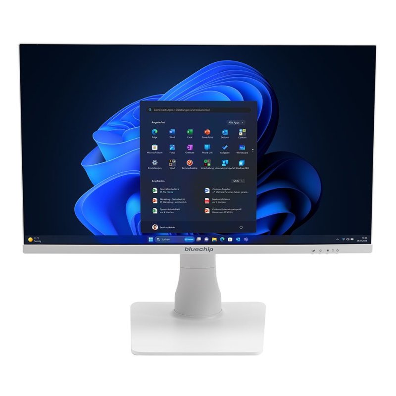 bluechip BUSINESSline AIO2350 *white* Intel Core™ i5 Prozessor 14400 / bis zu 4.70 GHz, Windows 11 Pro, 23,8" LED