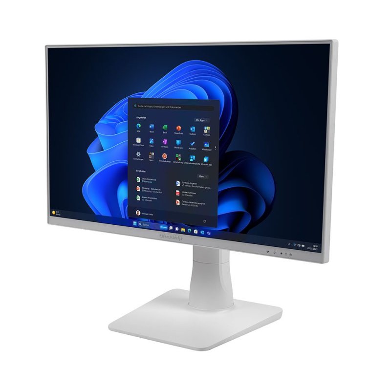 bluechip BUSINESSline AIO2350t *white* i5 14400 W11Pro. 23.8" LED IPS glare Touch 16GB 500GB SSD. Intel® Wi-Fi
