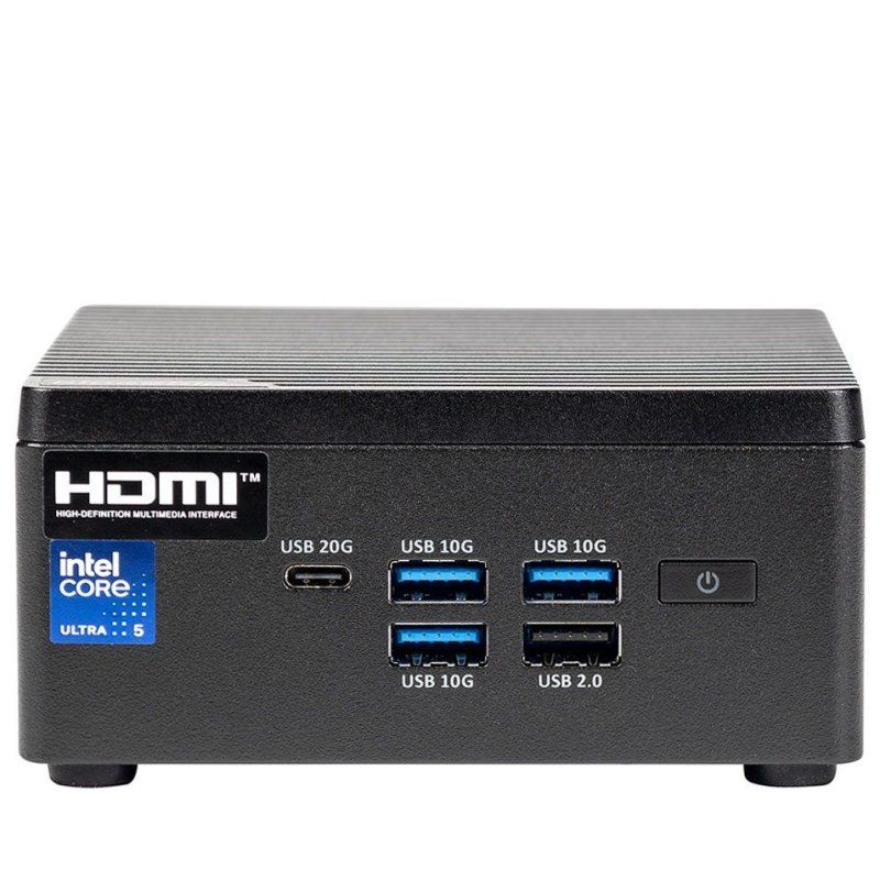 bluechip BUSINESSline L3161 *Green* Intel Core Ultra 5 125H 16 Go DDR5-SDRAM 500 Go SSD Windows 11 Pro Mini PC Noir