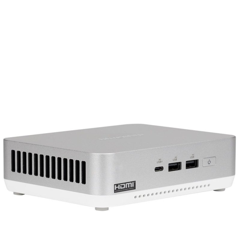 bluechip BUSINESSline M11450 Intel Core Ultra 5 125H 16 Go DDR5-SDRAM 500 Go SSD Windows 11 Pro Mini PC Argent, Blanc