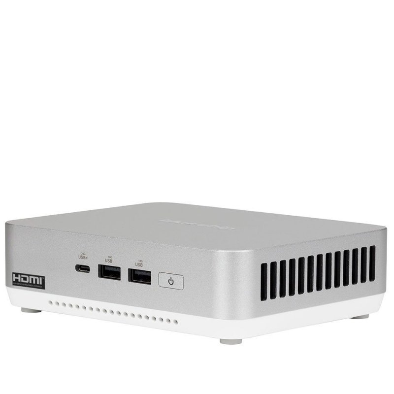 bluechip BUSINESSline M11450 Intel Core Ultra 5 125H 16 Go DDR5-SDRAM 500 Go SSD Windows 11 Pro Mini PC Argent, Blanc