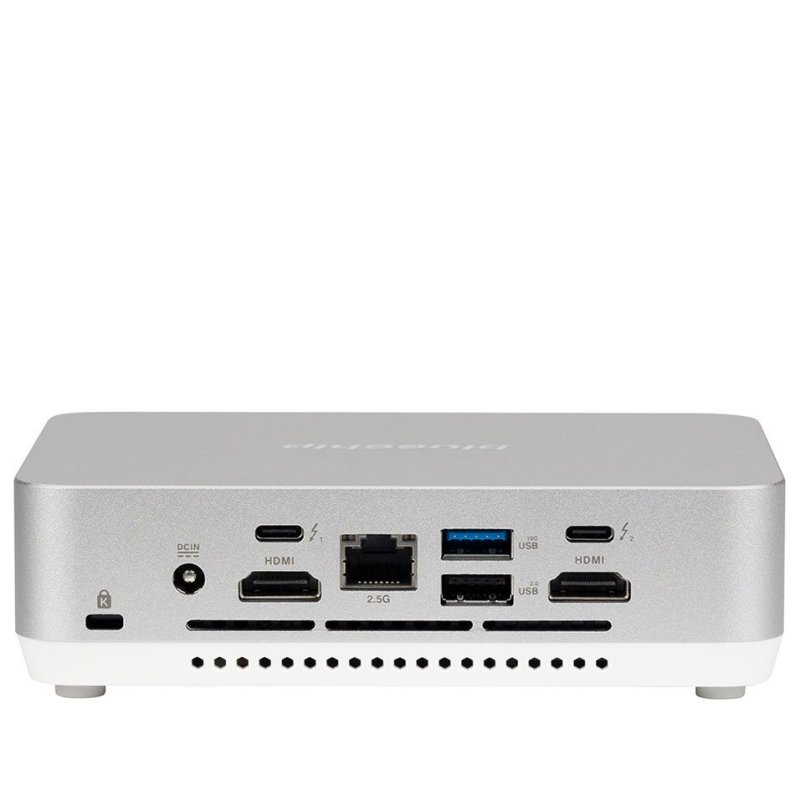 bluechip BUSINESSline M11450 Intel Core Ultra 5 125H 16 Go DDR5-SDRAM 500 Go SSD Windows 11 Pro Mini PC Argent, Blanc