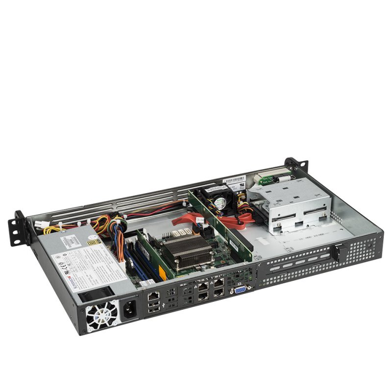 bluechip SERVERline R11201s serveur 480 Go Rack (1 U) Intel Atom C3558 2,2 GHz 16 Go DDR4-SDRAM 200 W