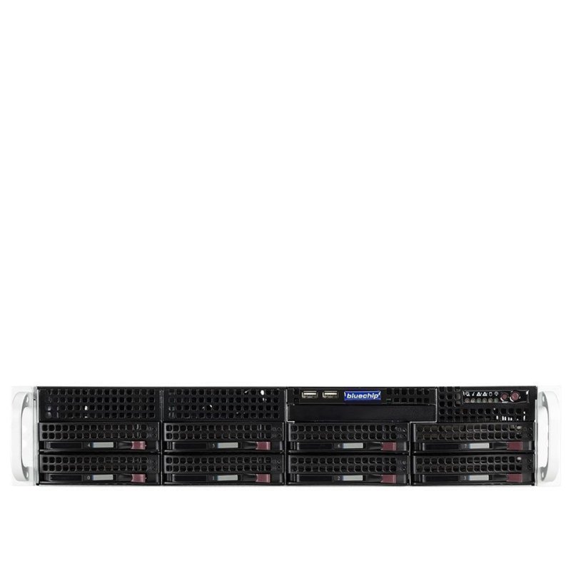 Server bluechip SERVERline R32308a 2HE Rack. Xeon E-2414 32GB 2x480GB SSD 2x Gigabit Ethernet