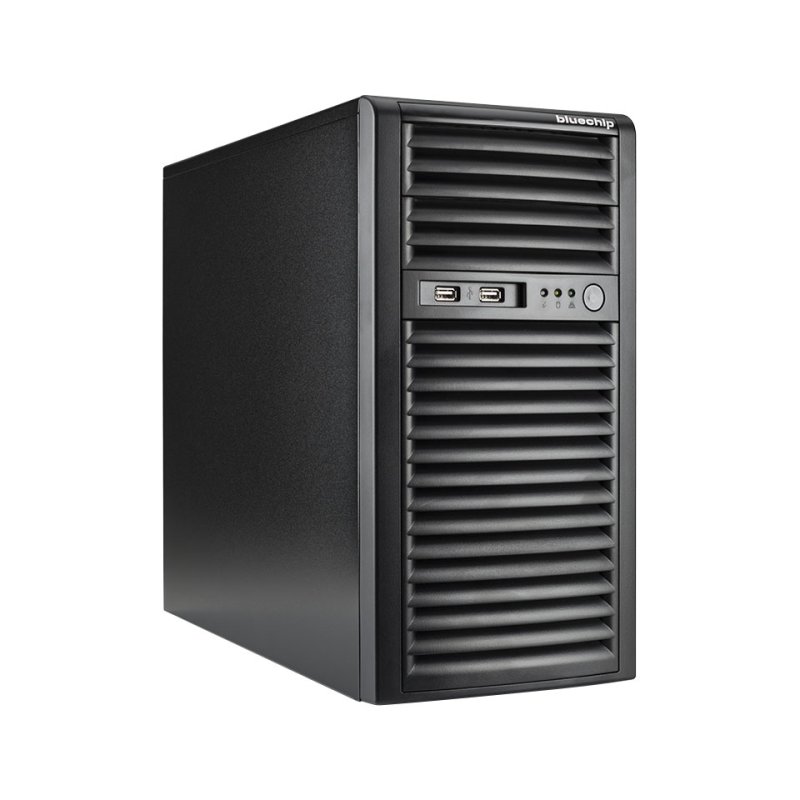 Server bluechip SERVERline T10301s Tower Atom C3558 16 GB DDR4. 960 GB SSD. 4 x Gigabit Ethernet