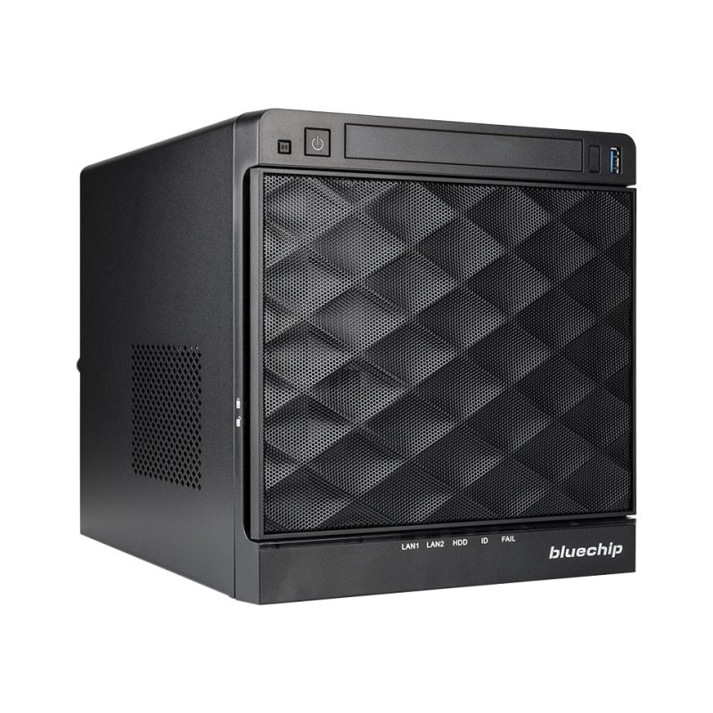 Server bluechip SERVERline T10302s Cube. Atom C3558 16 GB DDR4. 960 GB SSD. 4 x Gigabit Ethernet