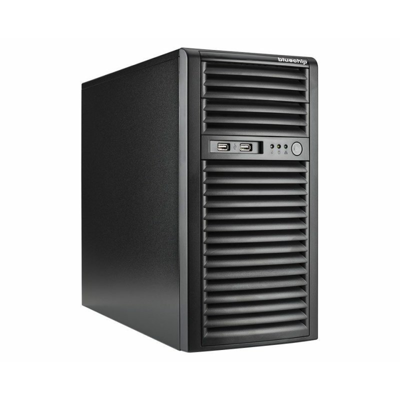 Server bluechip SERVERline T30331s Silent/Quiet-Server. Tower Xeon E-2414 32GB 2x480GB SSD. 2 x Gigabit Ethernet