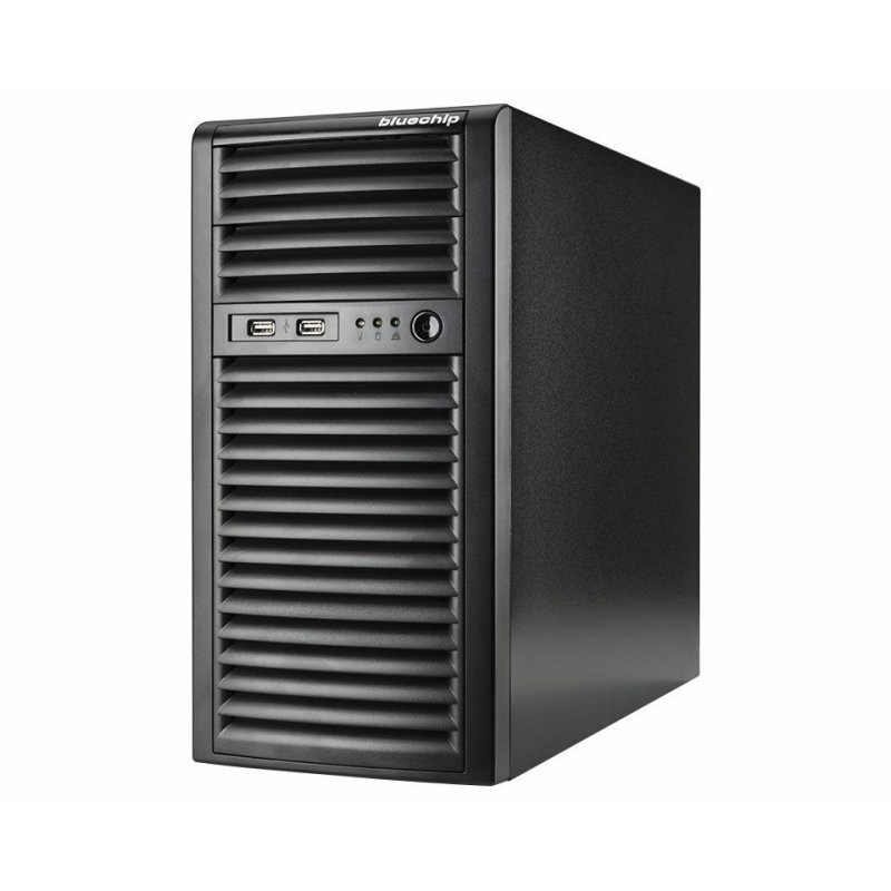 Server bluechip SERVERline T30331s Silent/Quiet-Server. Tower Xeon E-2414 32GB 2x480GB SSD. 2 x Gigabit Ethernet