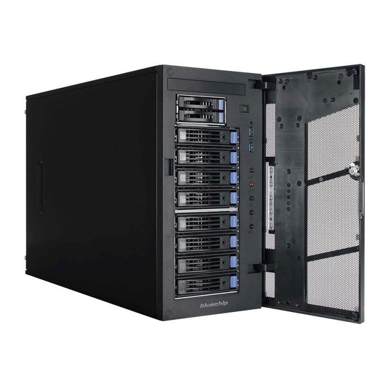 bluechip SERVERline T30342s serveur 960 Go Tower AMD EPYC 4124P 3,8 GHz 32 Go DDR5-SDRAM 500 W