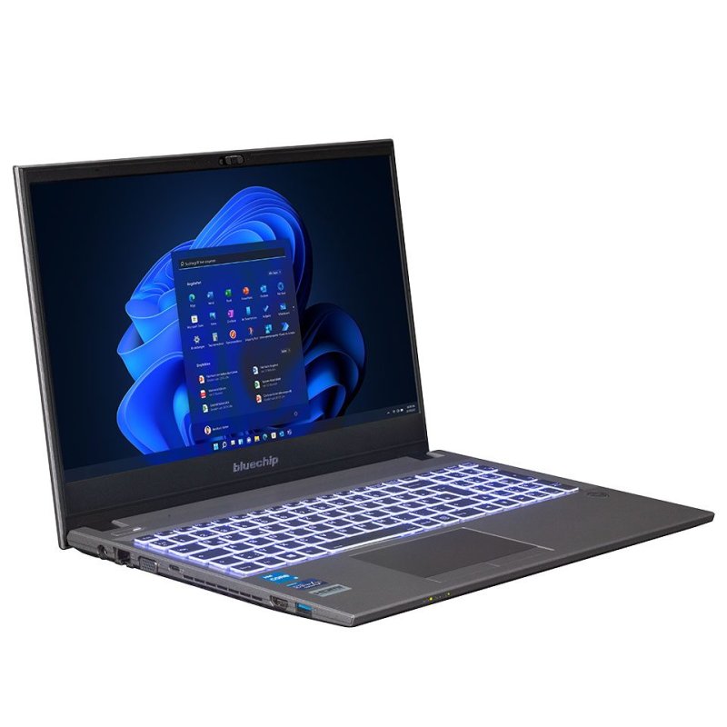 bluechip TRAVELline 15W7 EDU i3-1315U W11Pro 15.6" 8GB 500GB SSD DVD±RW. Militärstandard
