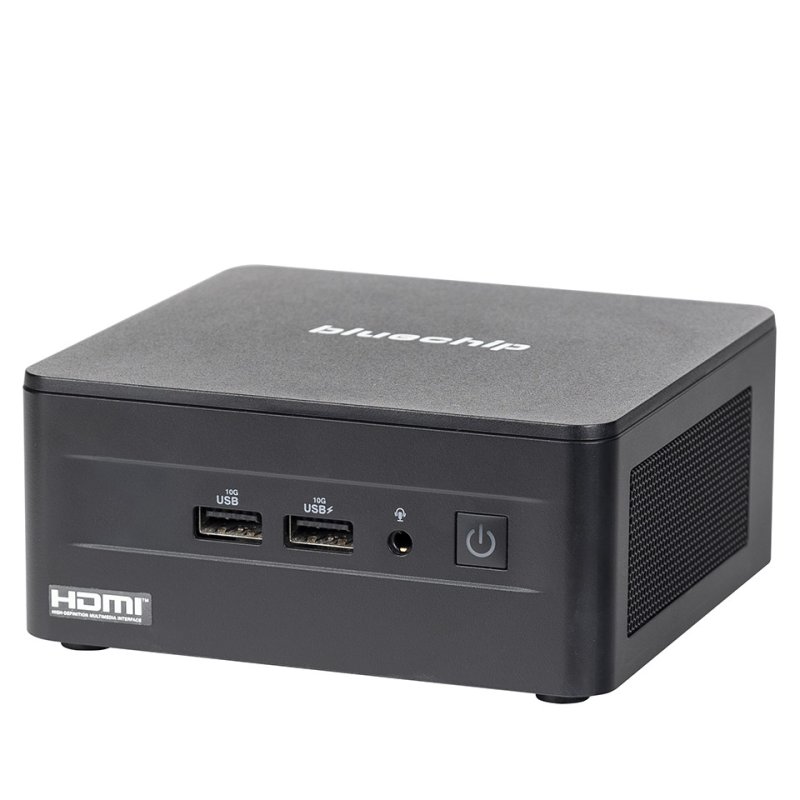 bluechip BUSINESSline M1375 Intel Core™ i7 i7-1360P 16 Go DDR4-SDRAM 500 Go SSD Windows 11 Pro Mini PC Noir