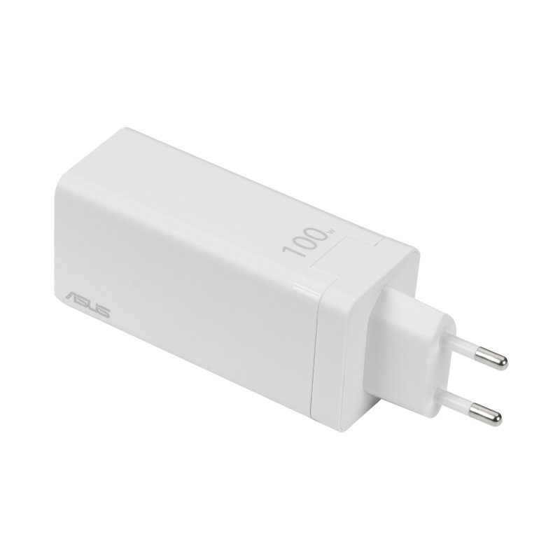 Multiport-Ladegerät AC100-02, EU UK (weiß, 100 Watt, 2x USB-C USB-A)