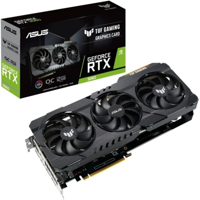 TUF RTX3060 OC 12GB GDDR6 PCIE 4.0 2XHDMI 2.1 3XDP 1.4A V2