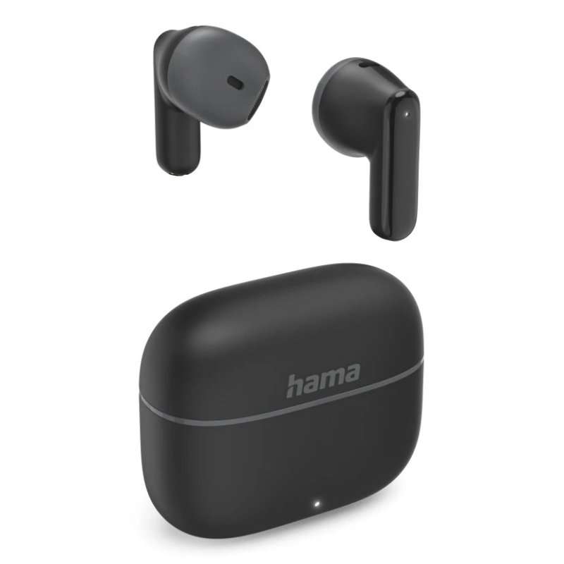 Hama (Freedom Light II) Bluetooth True Wireless Earbuds with Microphone, Touch/Voice Control, 20 Hour Battery,