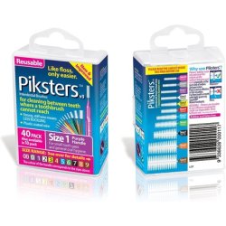 Piksters Interdental Brushes Size 1 Purple 40 Pack