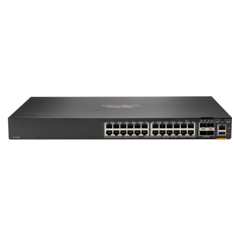 HPE Aruba Networking CX 6200F 24G Class-4 PoE 4SFP 370W Managed L3 Gigabit Ethernet (10/100/1000) Power over Ethernet
