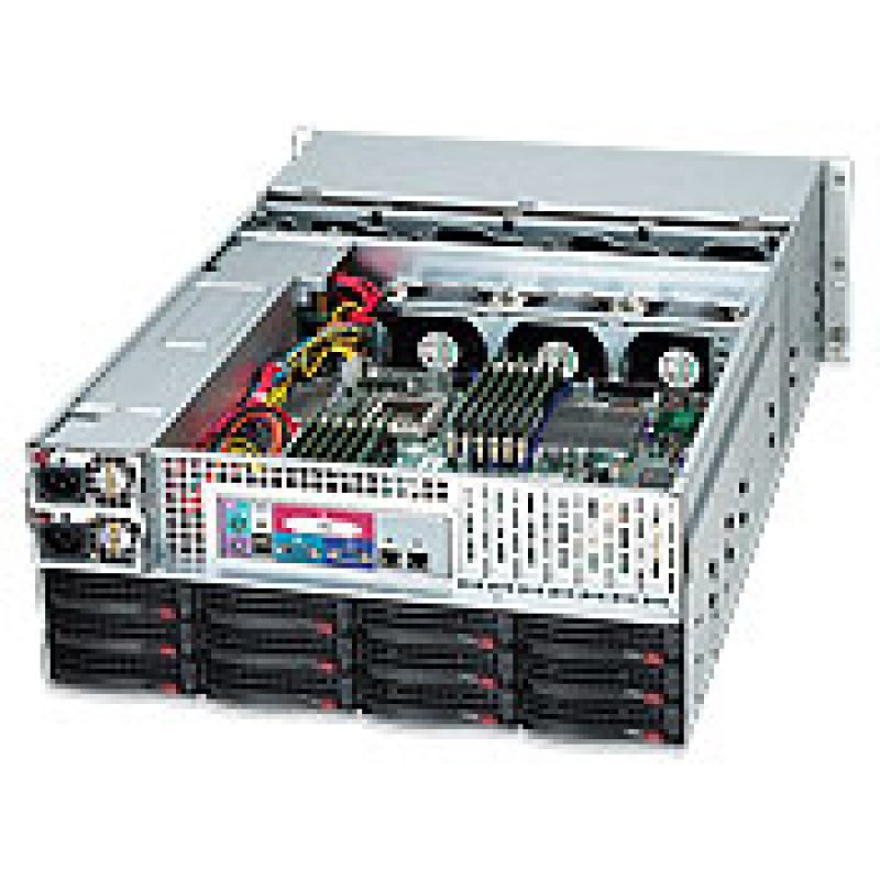 Supermicro CSE-847E16-R1K28LPB unité centrale Support Noir 1280 W