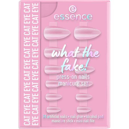 Essence what the fake! PRESS ON NAIL Finger nails Pink Monochromatic 12 pc(s) Box