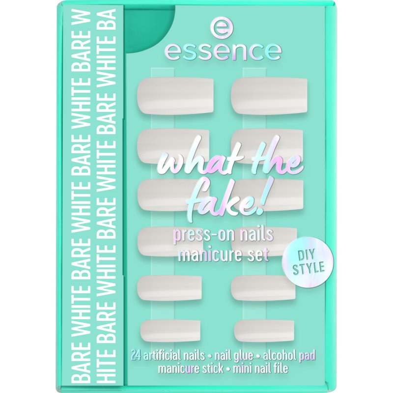 Essence What The Fake Press-On Nails Manicure Set No. 04 White