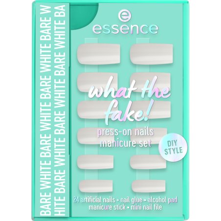 Essence What The Fake Press-On Nails Manicure Set No. 04 White