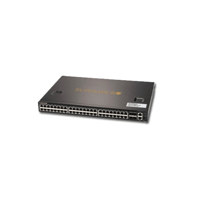 Supermicro SSE-G3648BR network switch Managed L2/L3 Gigabit Ethernet (10/100/1000) 1U Black