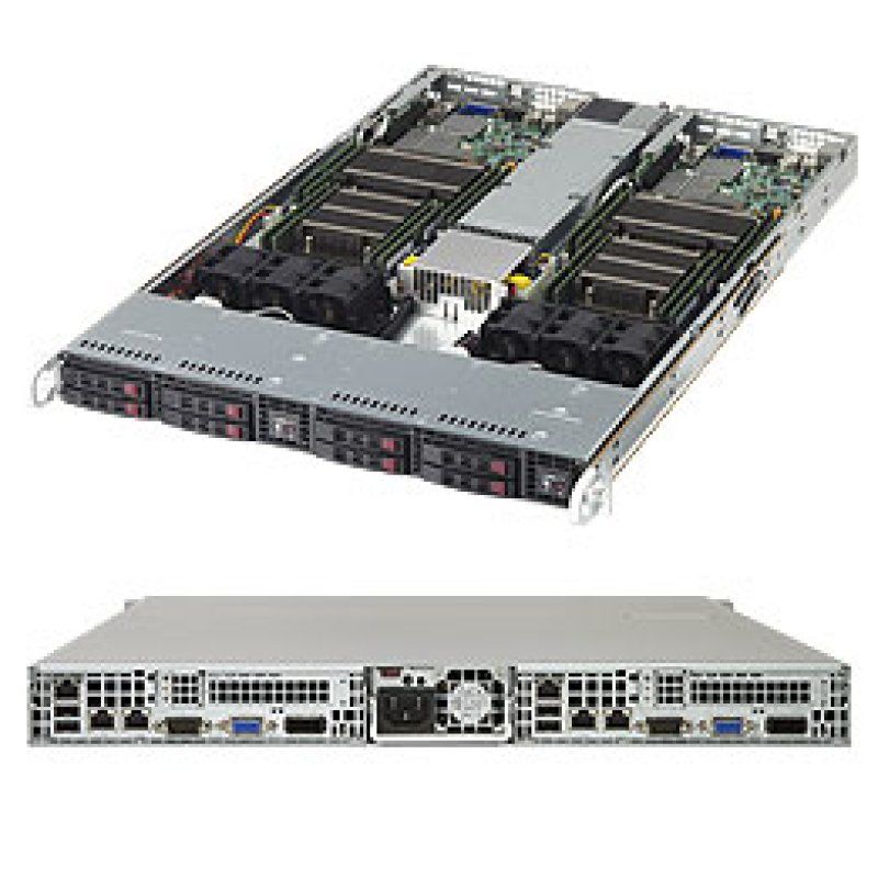 Supermicro SuperServer 1028TR-T Intel C612 LGA 2011 (Socket R) Rack (1U) Black, Silver