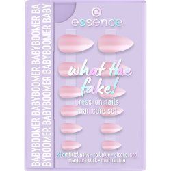 Essence what the fake! PRESS ON NAIL Ongles des mains Rose Monochromatique 24 pièce(s) Boîte