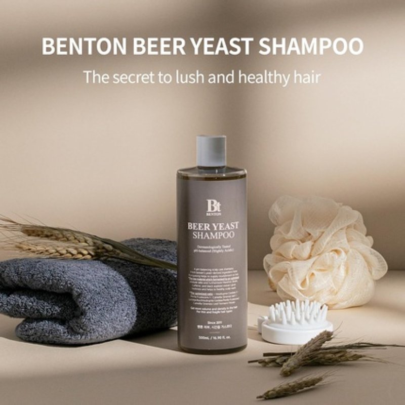 BENTON Beer Yeast Shampoo Hair Loss Relief Biotin Thinning Hair Volumizing Regrowth Therapy Scalp Calming Paraben
