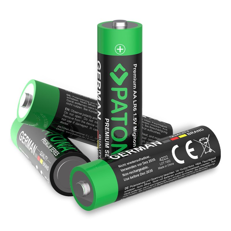 PATONA 10 Stück AA Alkaline Batterie Batterie à usage unique Alcaline