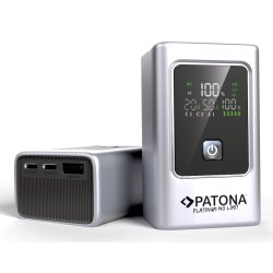PATONA Platinum Powerbank Luxury One PD35 | 10000mAh | PD 35W | USB-C USB-A Silver Black