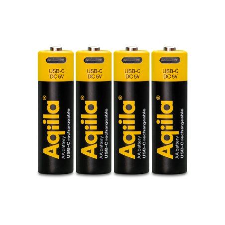 Aqiila - USB-C Rechargeable Battery - Size AA - 2000 mAh - 4 pack