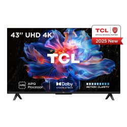 TCL V6C 43V6C TV 109,2 cm (43") 4K Ultra HD Smart TV Wifi Métallique 260 cd/m²