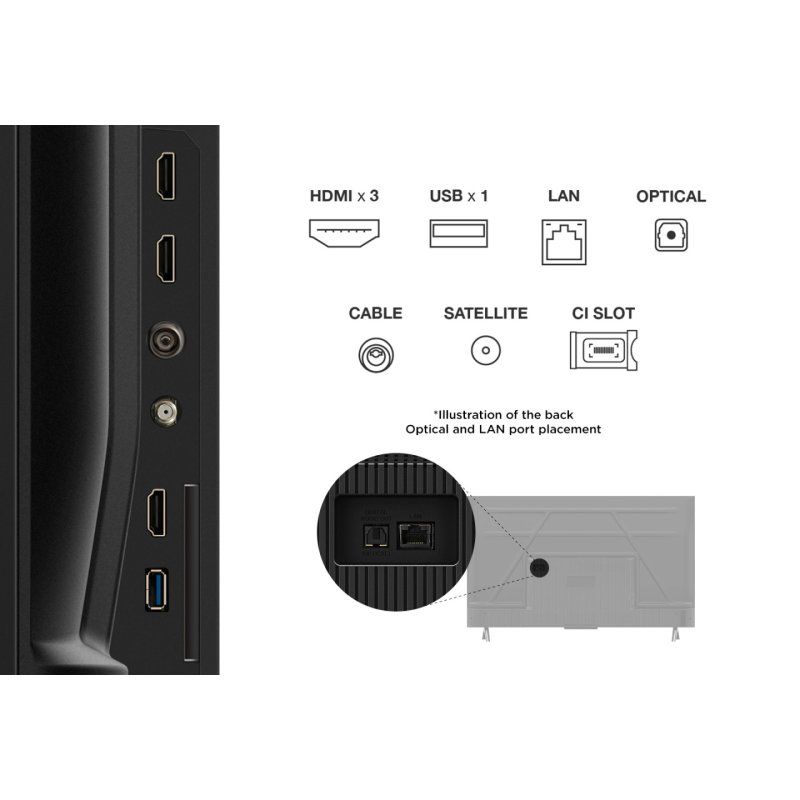 TCL V6C 43V6C TV 109.2 cm (43") 4K Ultra HD Smart TV Wi-Fi Metallic 260 cd/m²