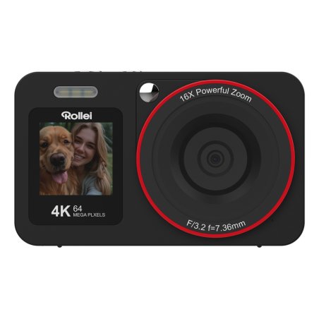Rollei - Compactline Dual Screen Digital Camera - 64 MP - 4K