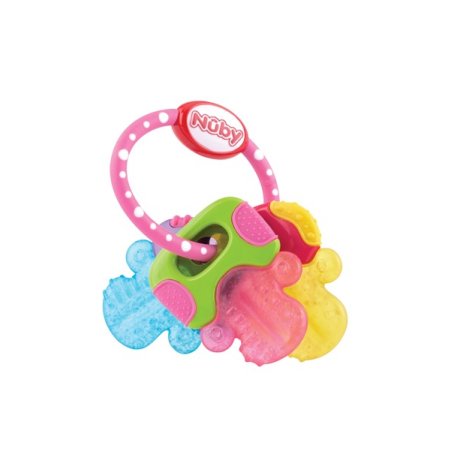 Nuby - Teether IcyBite Keys - 3m Pink/Blue/Yellow (708011)
