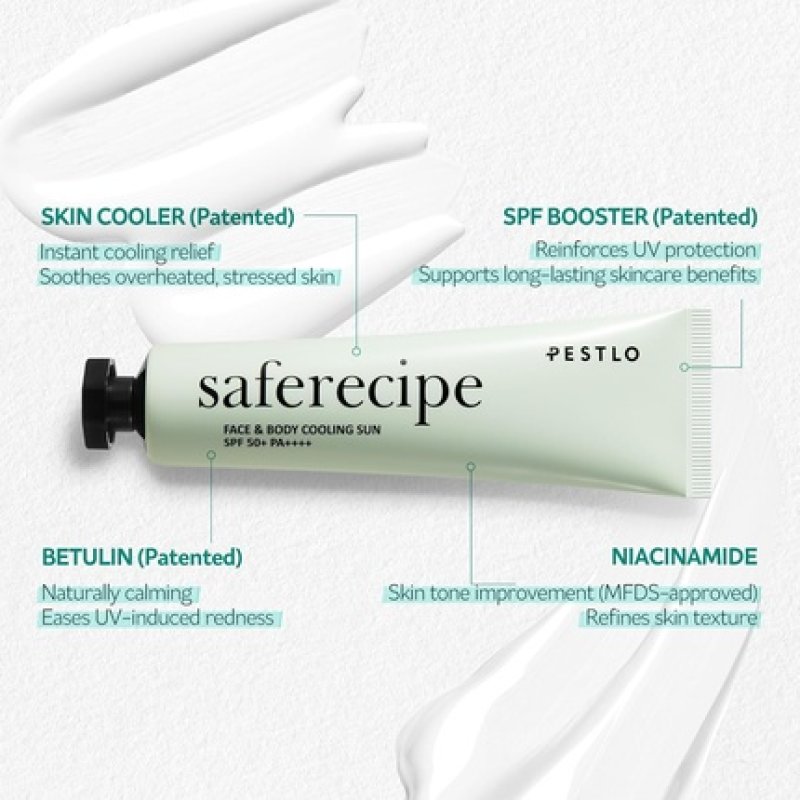 Saferecipe Face & Body Cooling Sunscreen SPF 50 PA - Instant Cooling & Strong UV Protection