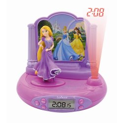 Lexibook compatible - Disney Princess Rapunzel Projector Clock with magical sounds (RP515DP)