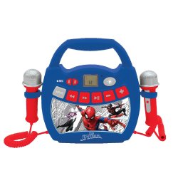 Lexibook compatible - SpiderMan Portable Digital Music Player with 2 Mics and Lights (MP320SPZ)
