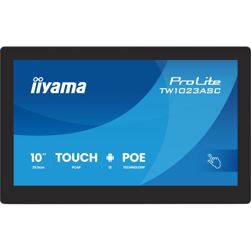 iiyama 10.1” PCAP 10pt touchscreen PC with Android, PoE Technology and iiSignage²
