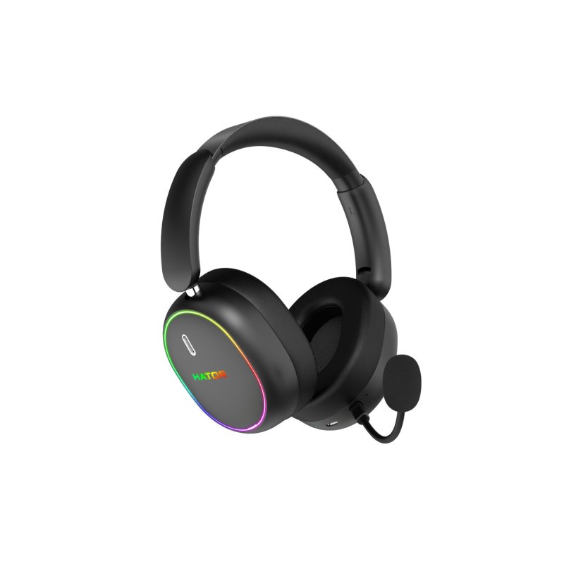 HATOR Phoenix 2 Wireless Casque Avec fil &sans fil Arceau Gaming USB Type-C / USB Type-A Bluetooth Noir