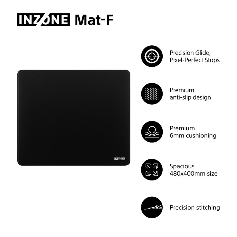 Sony NZONE Mat-F Gaming mouse pad Black