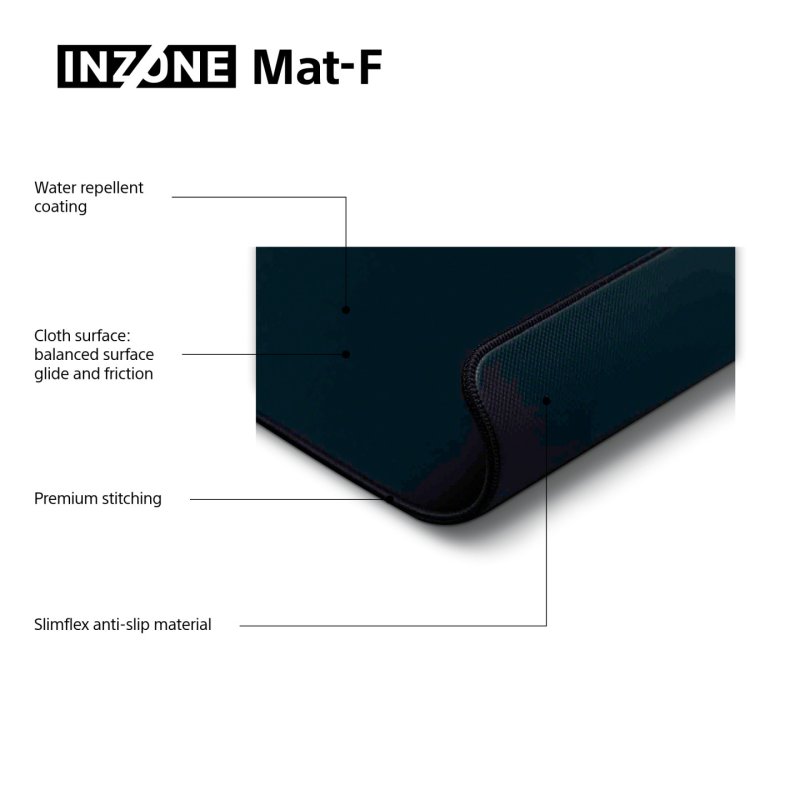 Sony NZONE Mat-F Tapis de souris de jeu Noir
