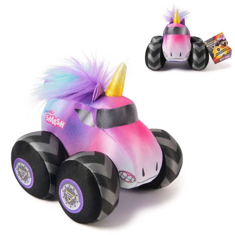 Monster Jam Plush Truck 17 cm w. Sound. - Sparkle Smash