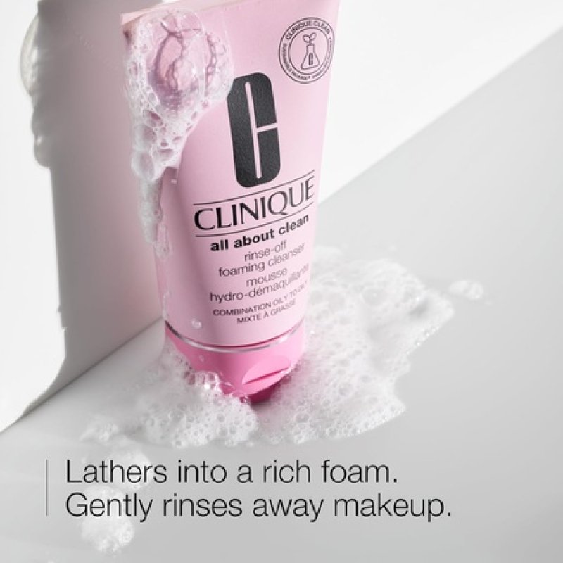 Clinique All About Clean Rinse-Off Foaming Facial Cleanser with Hyaluronic Acid