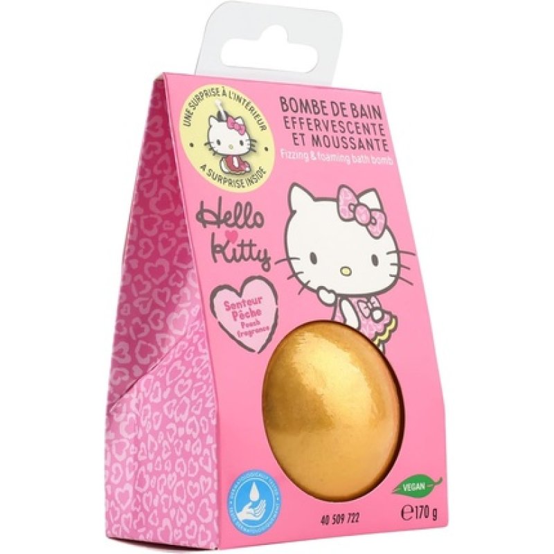 Take Care Hello Kitty Effervescent Bath Ball with Medallion