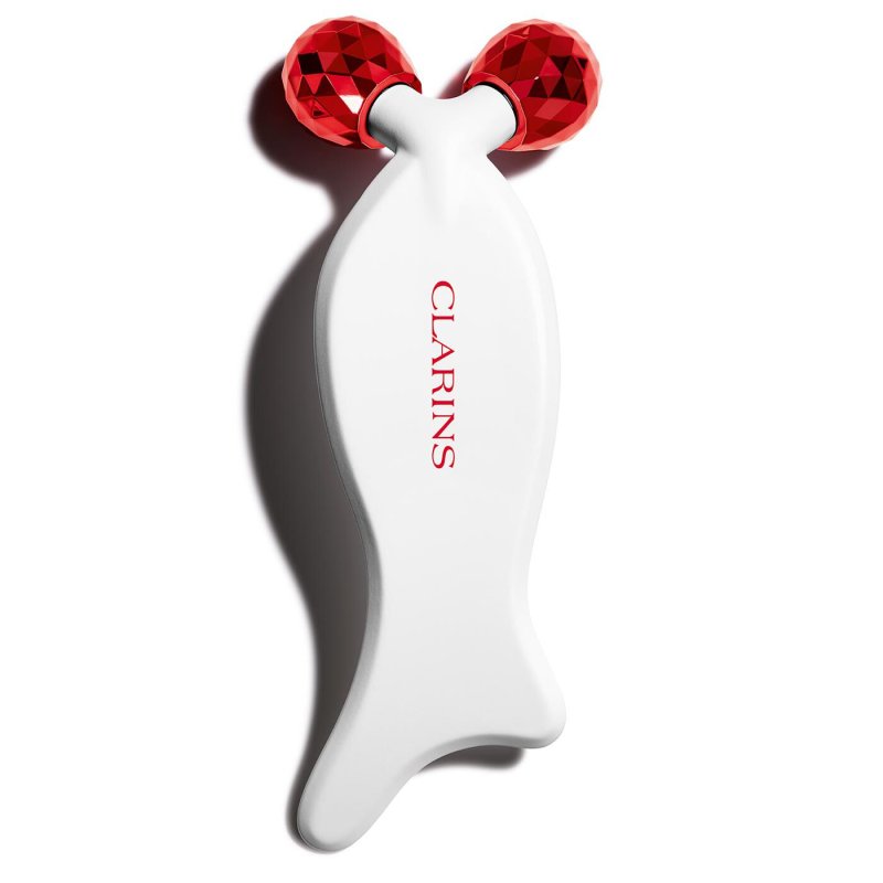 Clarins Beauty Flash Roller 2-in-1 Face Massager for Lymphatic Drainage and Sculpting