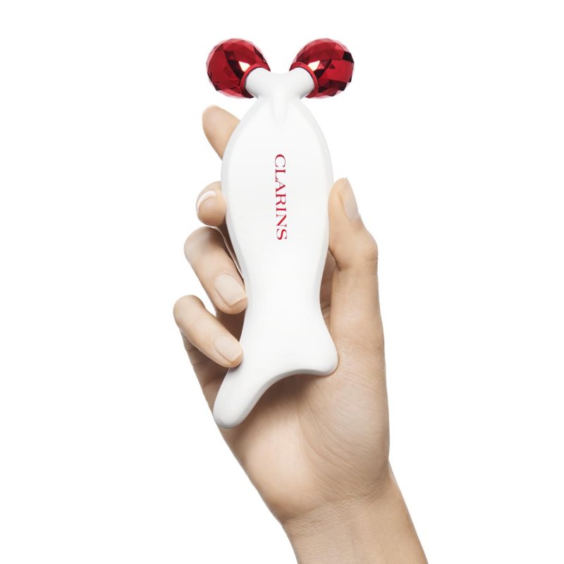 Clarins Beauty Flash Roller 2-in-1 Face Massager for Lymphatic Drainage and Sculpting