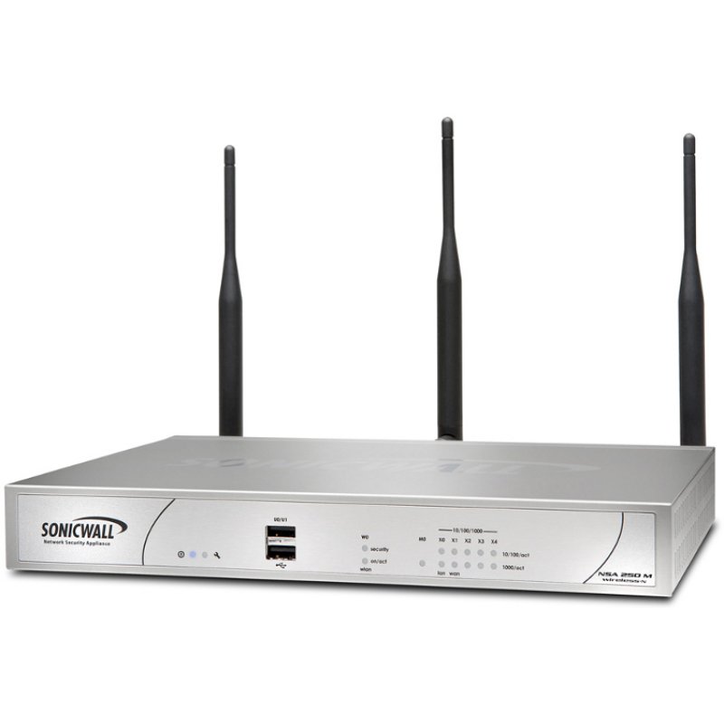SonicWall NSA 250M Wireless-N hardware firewall 0.75 Gbit/s